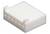 Biały, prostokątny wtyk plastikowy z pięcioma stykami, używany w urządzeniach elektronicznych do połączeń elektrycznych.