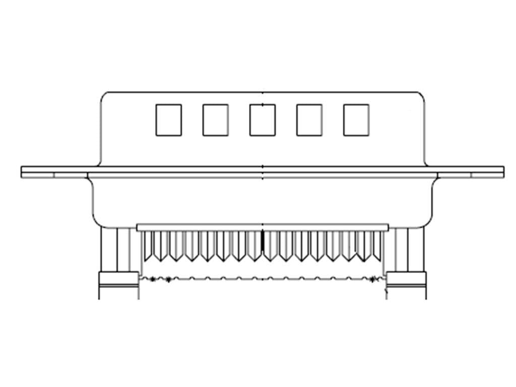 Molex Molex MOL Power & Signal Sol. 1727040065 Роз'єм D-Sub чоловічий Кількість контактів: 25 З'єднання IDC 1 шт.