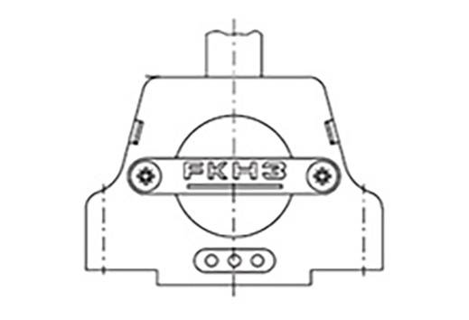 Rysunek techniczny elementu mechanicznego z oznaczeniem 'FKH3' oraz otworami montażowymi pod śruby mocujące.