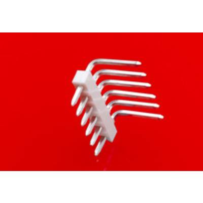 Elektroniczny element z wieloma metalowymi pinami na jaskrawoczerwonym tle.