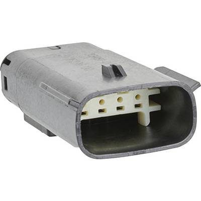 Prostokątna wtyczka elektryczna z wieloma stykami, przeznaczona do łączenia elementów elektronicznych w pojazdach.