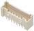 Prostokątny, beżowy złącz z wieloma metalowymi pinami do połączeń elektronicznych.