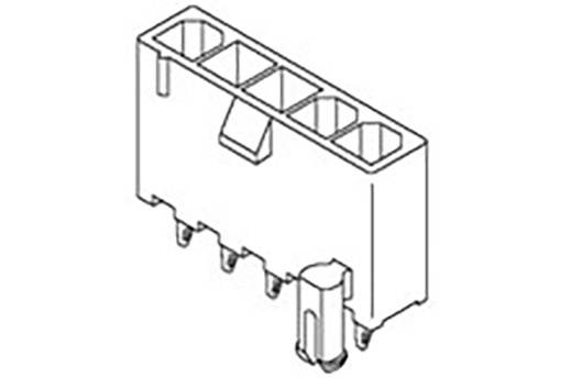 Czarno-biały rysunek techniczny 6-pinowego złącza, przedstawiający piny i kształt obudowy.