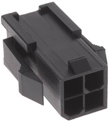 Molex 469990294 MiniFit 04Ckt Plug Hsg w/ears V-0 Black-0