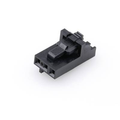 Czarny wtyk z tworzywa sztucznego z mechanizmem blokującym, izolowany na białym tle.