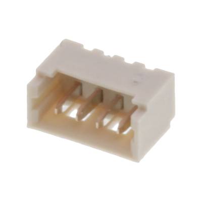 Trójstykowy wtyk plastikowy z metalowymi stykami, sfotografowany z boku i nadający się do użycia jako złącze elektryczne.