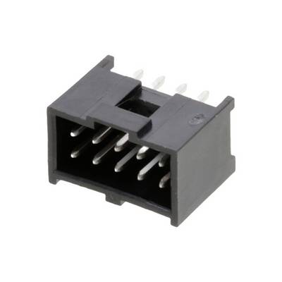 Czarny elektryczny złącze z wieloma metalowymi pinami, stosowany do połączeń elektronicznych w urządzeniach.