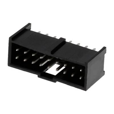Czarny złącze wtykowe z tworzywa sztucznego z wieloma metalowymi stykami, odpowiednie do urządzeń elektronicznych.