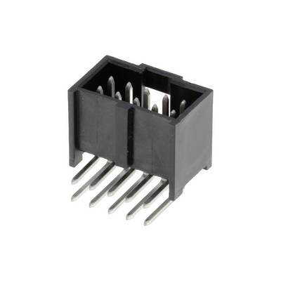Czarny złącz wtykowy z wieloma metalowymi stykami do urządzeń elektronicznych.