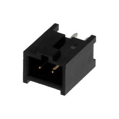 Czarna, dwubiegunowa wtyczka kablowa z metalowymi stykami, odpowiednia do połączeń elektronicznych i obwodów.