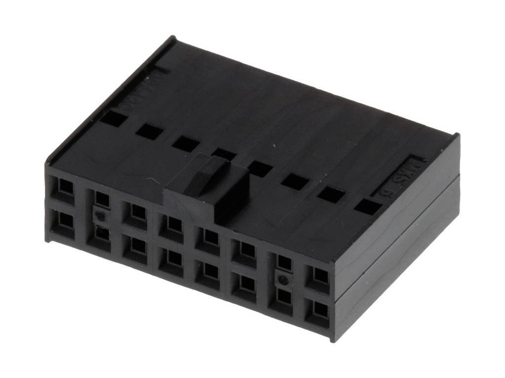 Molex Obudowa złącza pin żeńskiego na kabel Ilość pinów 16 Wymiary siatki: 2.54 mm 901420016 1 szt. torba