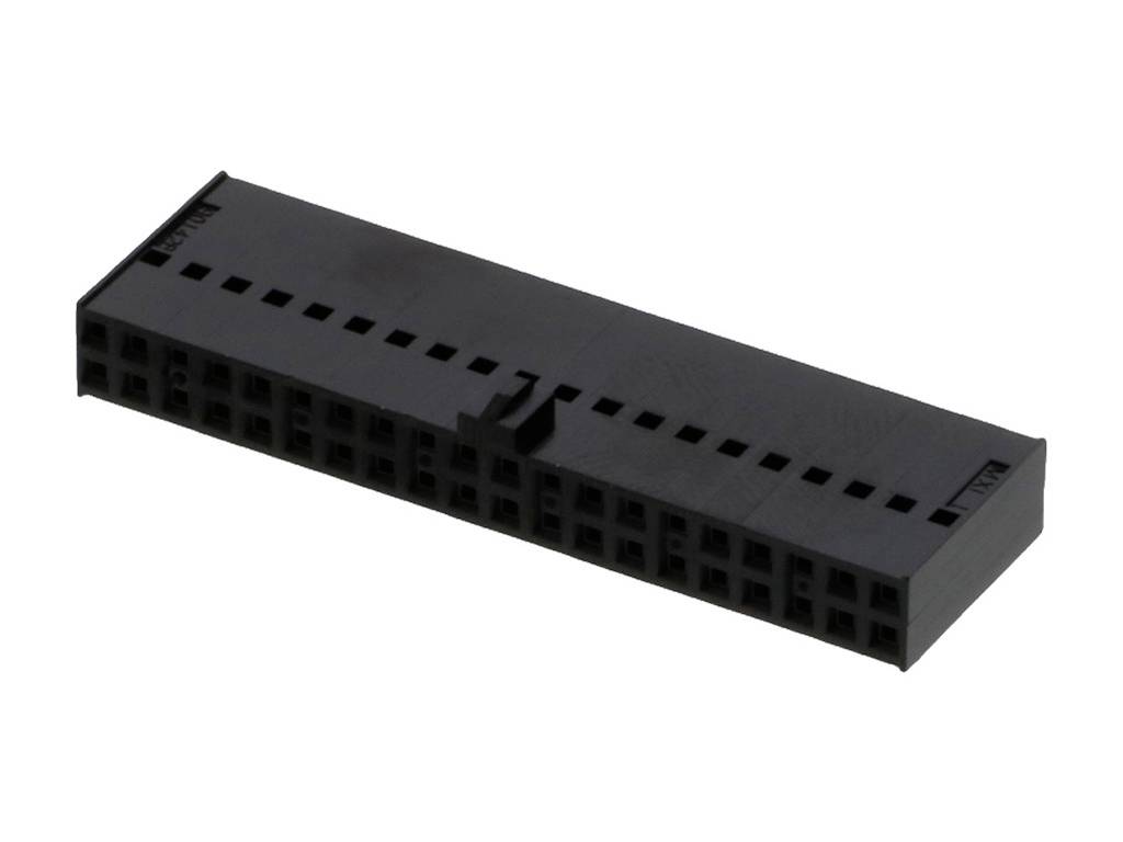 Molex Obudowa złącza pin żeńskiego na kabel Ilość pinów 40 Wymiary siatki: 2.54 mm 901420040 1 szt. torba