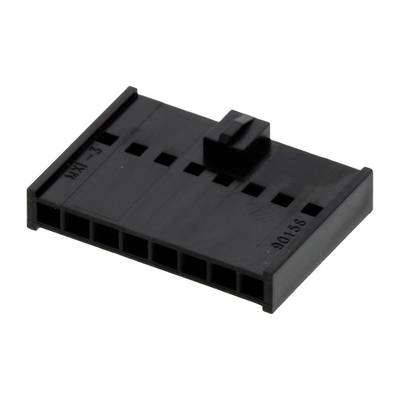 Czarny adapter z tworzywa sztucznego z gniazdami do podłączenia wielu złączy, o prostokątnym kształcie, element techniczny.