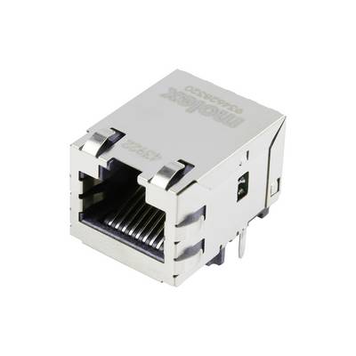 Metalowa wtyczka internetowa z wieloma portami i dwoma haczykami mocującymi na górnej powierzchni, przeznaczona do połączeń Ethernet.