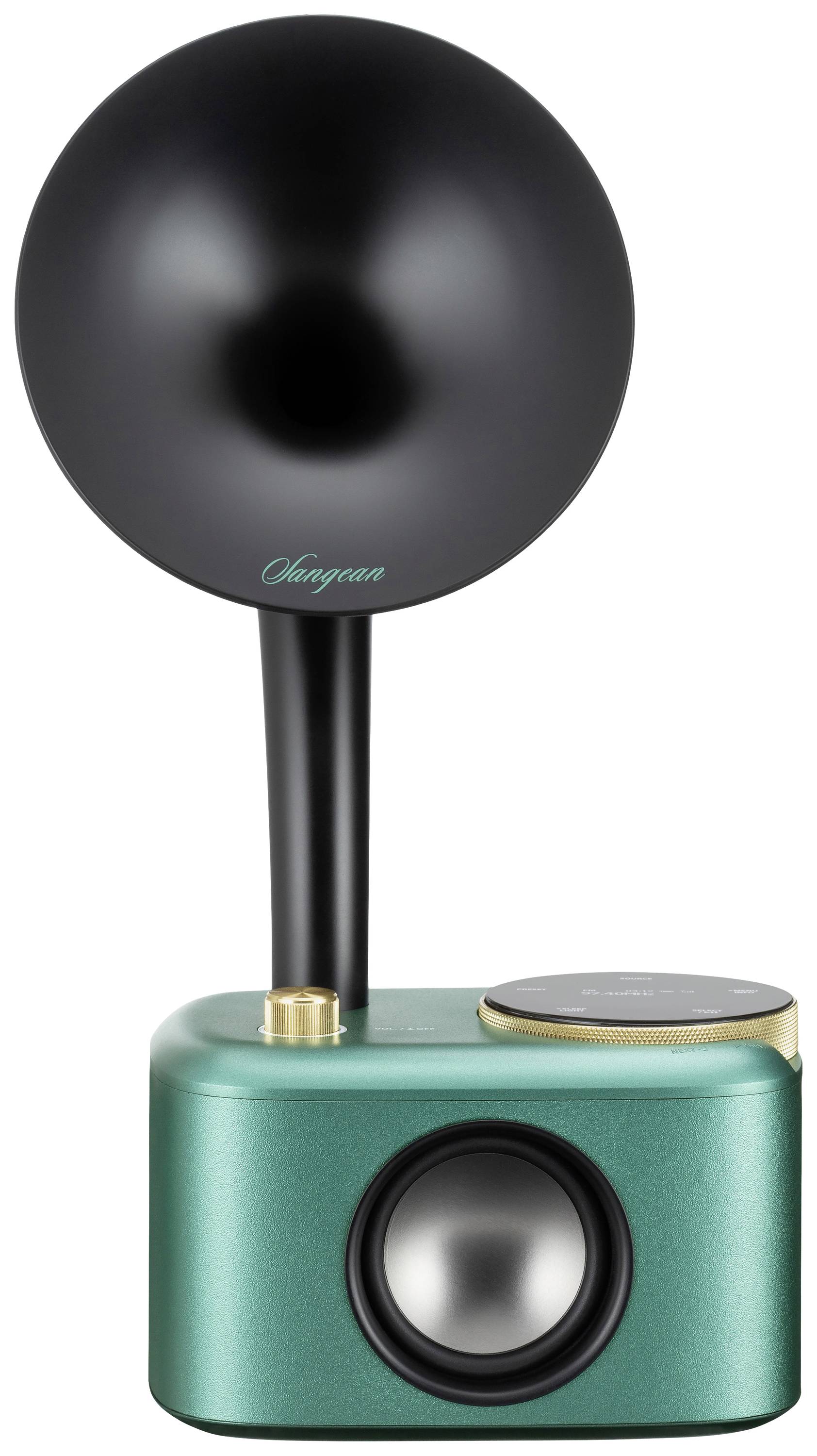 Грамофон Sangean CP-100D DAB+, VHF, сенсорний екран, акумуляторний, бірюзовий