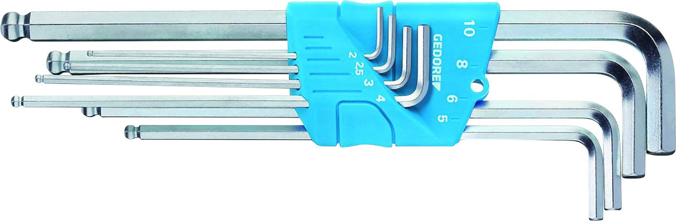 Набір шестигранних Г-подібних ключів Gedore SB H 42 KEL-88 3107469 2 мм, 2,5 мм, 3 мм, 4 мм, 5 мм, 6 мм, 8 мм, 10 мм
