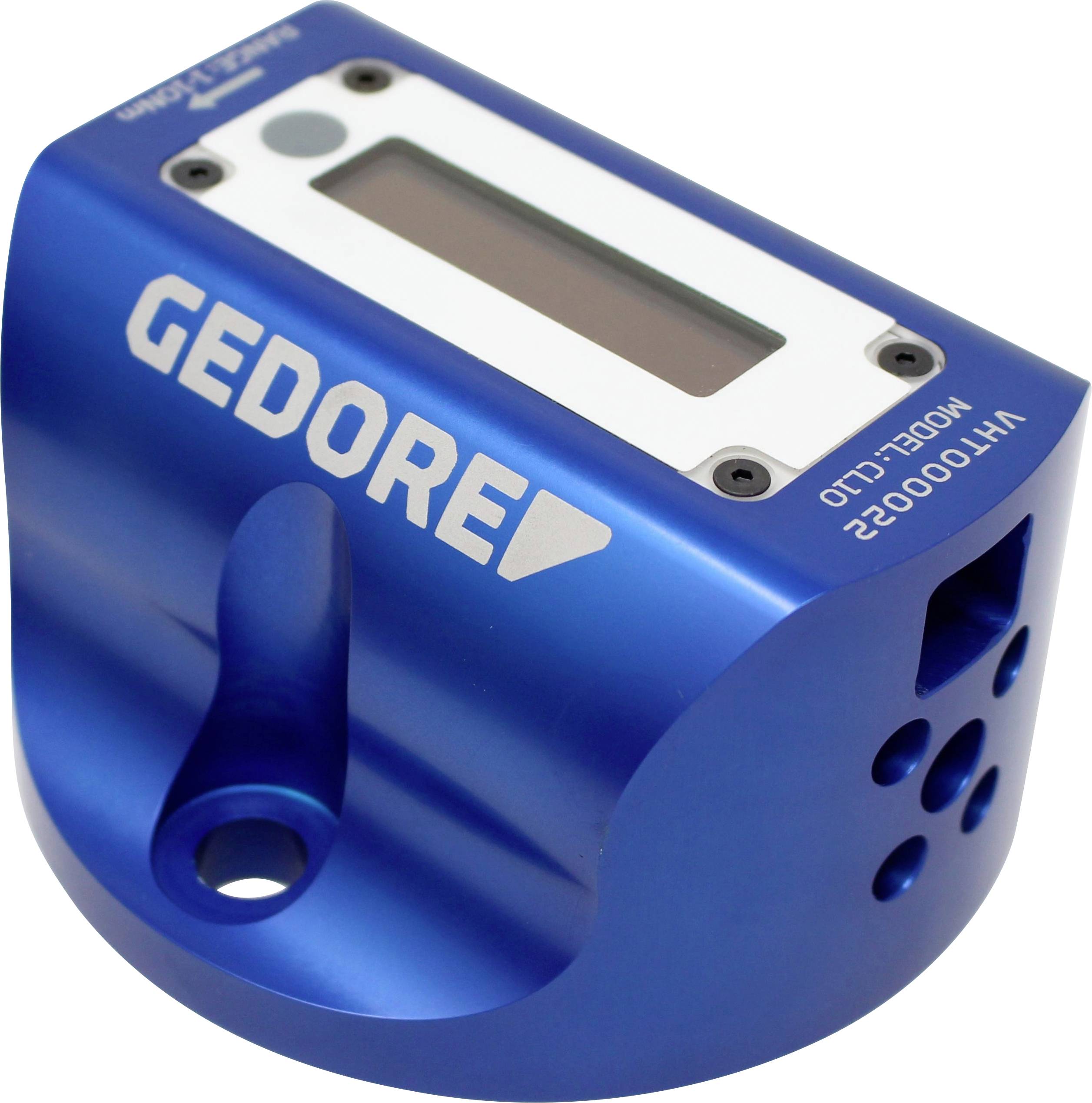 Niebieskie narzędzie dynamometryczne Gedore z wyświetlaczem cyfrowym, model CLD.