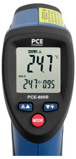Пирометр PCE Instruments PCE-889B, оптический, диапазон температур: 30:1 -50 - 1000 °C.