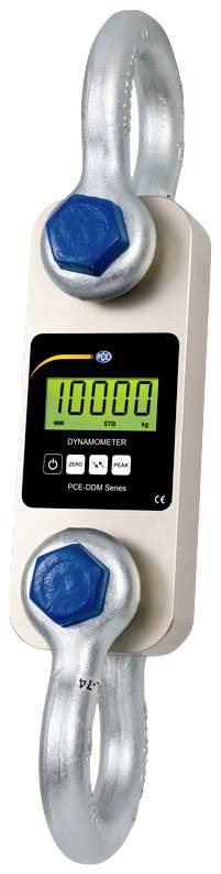 Кранові ваги PCE Instruments, максимальний діапазон вимірювання 10000 кг, з живленням від батареї, металеві