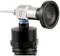 Endoskop o sztywnym kącie nachylenia, przeznaczony do badań medycznych. Widok z bliska ukazuje soczewki i układ optyczny.