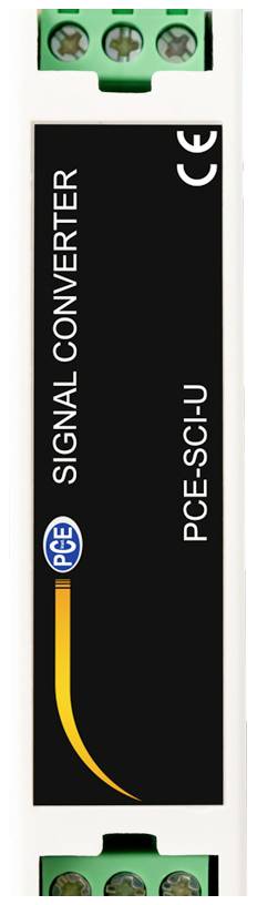 Przetwornik sygnału z napisem 'PCE-SCI-U' i oznakowaniem CE.