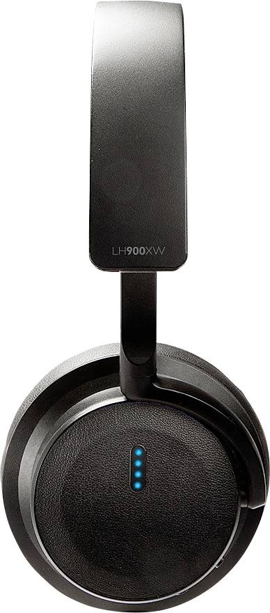 Бездротові навушники LINDY LH900XW з накладним кріпленням, чорні, з шумопоглинанням, регулюванням гучності, змінними амбушурами