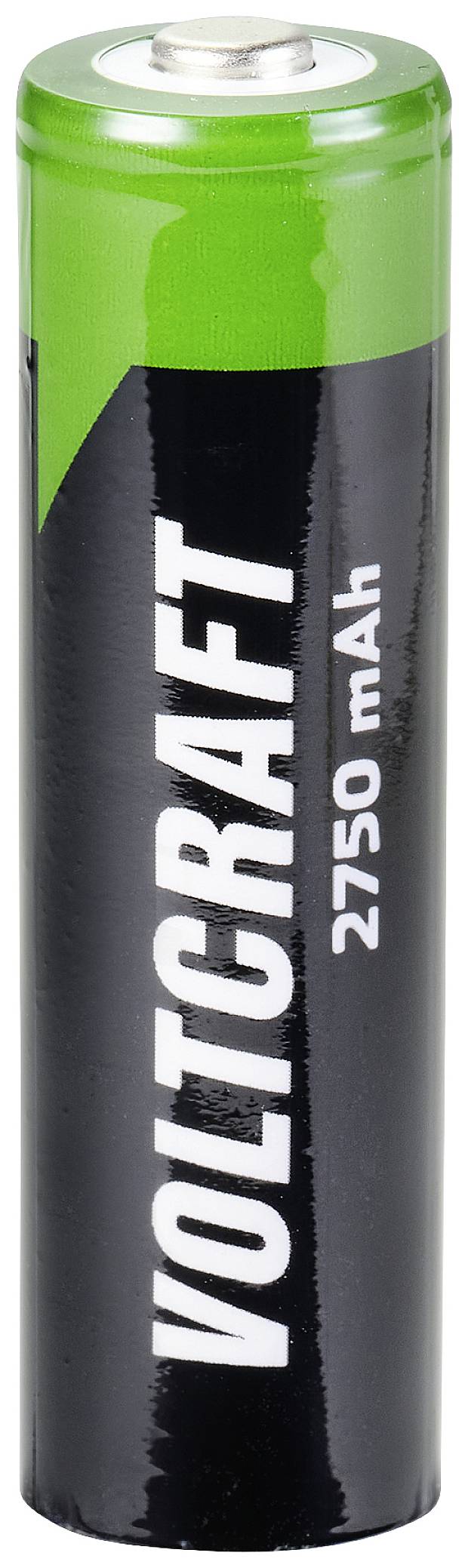 Baterie AA Voltcraft o pojemności 2750 mAh.