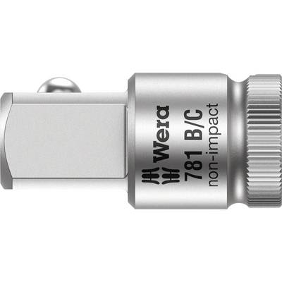 Adapter metalowy do narzędzi skręcających, z napisem 'Wera 781 B/C non-impact'. Złączka o powierzchni prążkowanej.