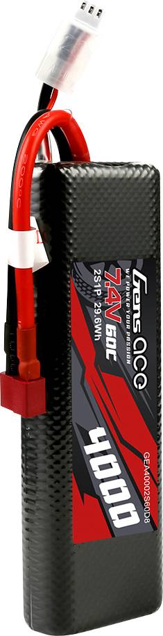 Gens ace LiPo 4000 ストレートパック (60C/7.4V) Amazon | 京商(Kyosyo) Gens ace LiPo 4000 ストレートパック