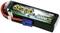 Akumulator LiPo 'Bashing', 5000 mAh, 60C, 3S1P, 11,1V. Czarna obudowa z niebieskim wtykiem i czerwonymi przewodami, nazwa marki 'Gens Ace'.