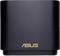 Czarny router ASUS z pozłacanym logo marki, o kształcie sześcianu, pozbawiony widocznych złączy lub wskaźników.
