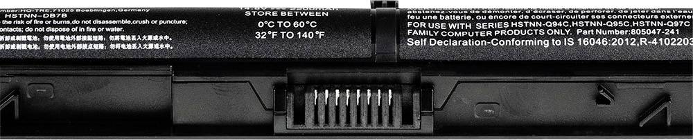 Акумулятор для ноутбука Green Cell RI04 805294-001 10.8V 4400mAh HP
