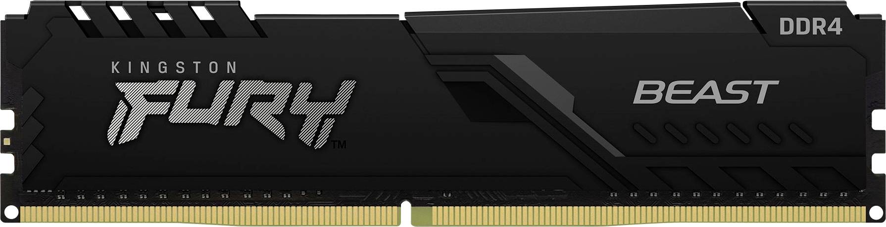 Kingston FURY Beast Black Pamięć robocza do PC - moduł DDR4 16 GB 1 x 16 GB 3000 MHz 288 pin DIMM CL16 KF430C16BB/16