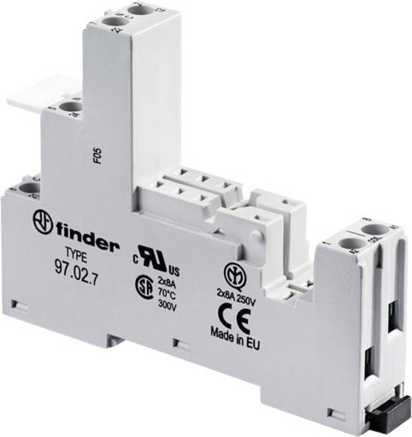Finder 97.02.7 Gniazdo przekaźnika 97.02.7, 1 szt.