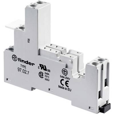 Elektroniczny element podzespołu firmy Finder, typ 97.02.7, do 28A i 250V. Certyfikat CE. Wyprodukowany w UE.