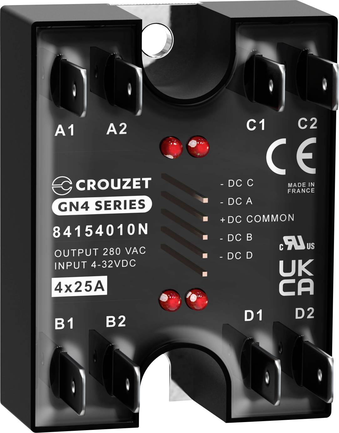 Przekaźnik SSR Crouzet TC-GSR-1-25DD 25 A 280 V/AC Specjalne przejście przez zero 1 szt.