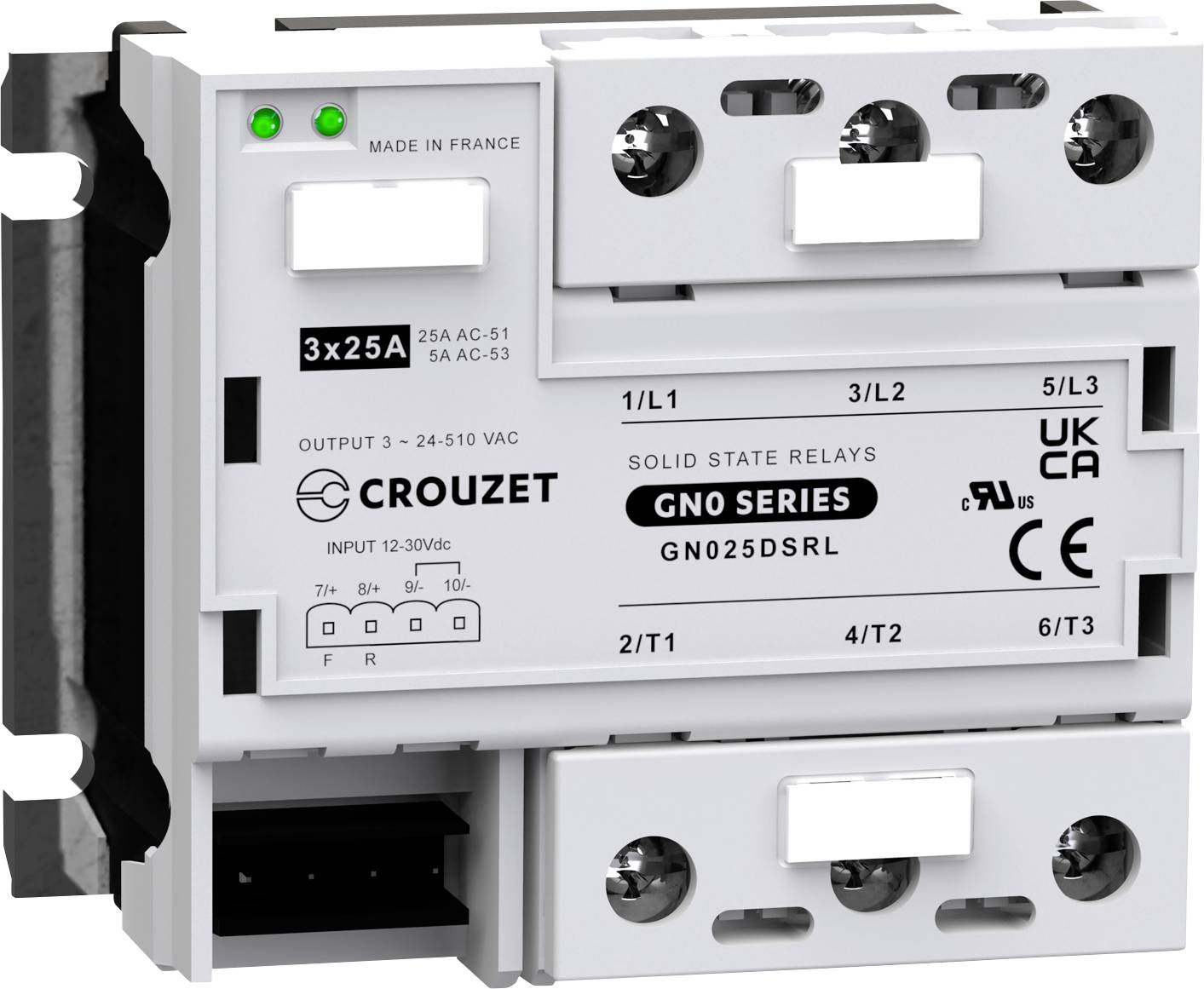 Przekaźnik SSR Crouzet TC-GSR-1-25DD 25 A 510 V/AC Specjalne przejście przez zero 1 szt.