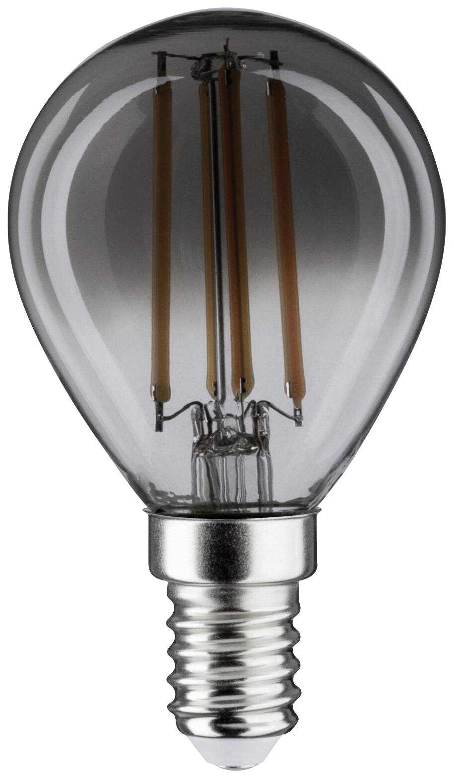 Żarówka z widocznymi włóknami żarowymi i małym gwintem, prezentująca wydajną technologię oświetleniową.