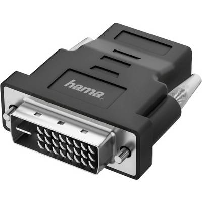Czarny adapter DVI z metalowymi złączami, odpowiedni do cyfrowych połączeń wideo między komputerami a monitorami.
