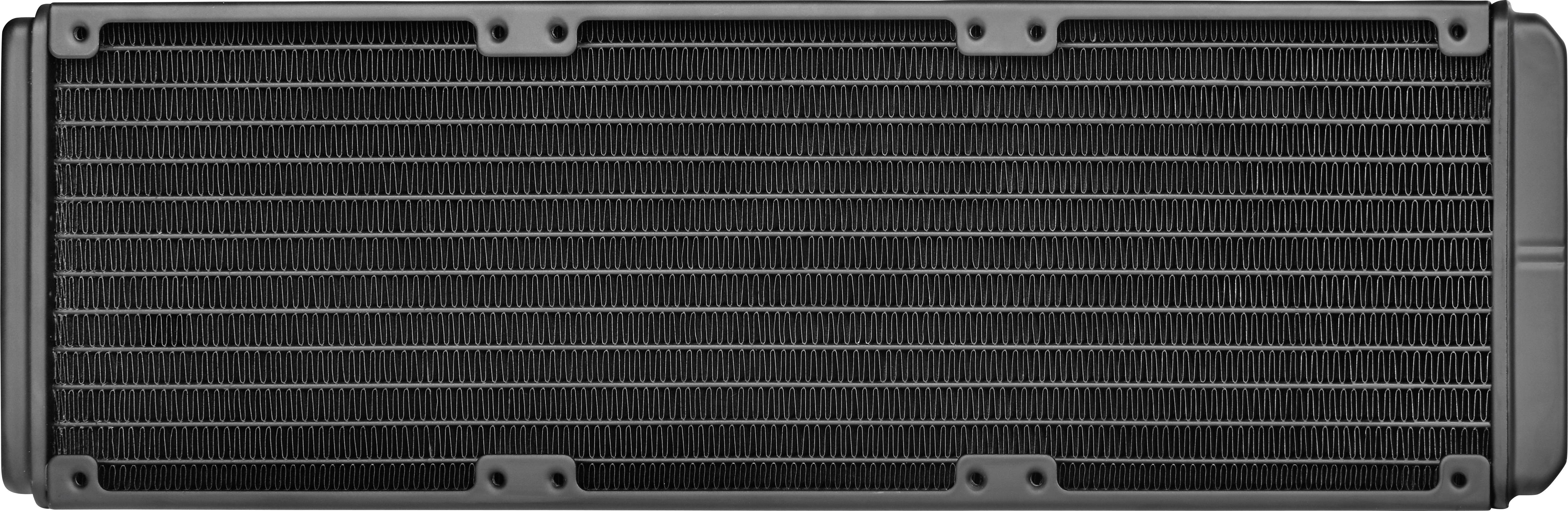 Prostokątny radiator komputerowy z cienkimi żeberkami do odprowadzania ciepła, przeznaczony do użycia w systemach komputerowych w celu chłodzenia.