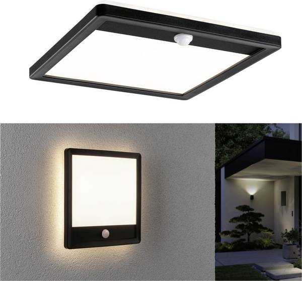 Zewnętrzna lampa ścienna z czujnikiem ruchu Paulmann Lamina PIR 94665 15 W 1100 lm IP44 (montaż sufitowy)