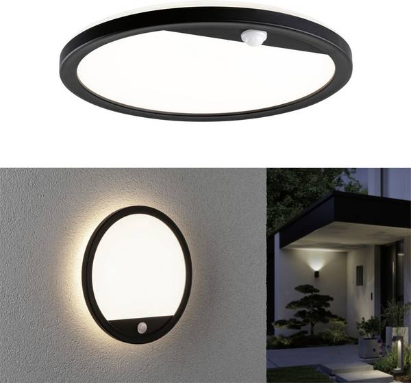 Zewnętrzna lampa ścienna z czujnikiem ruchu Paulmann Lamina PIR 94664 15 W 1900 lm IP44 (montaż sufitowy)