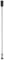 Czarna lampa wisząca o smukłej, długiej zawieszce i nowoczesnym, minimalistycznym designie.