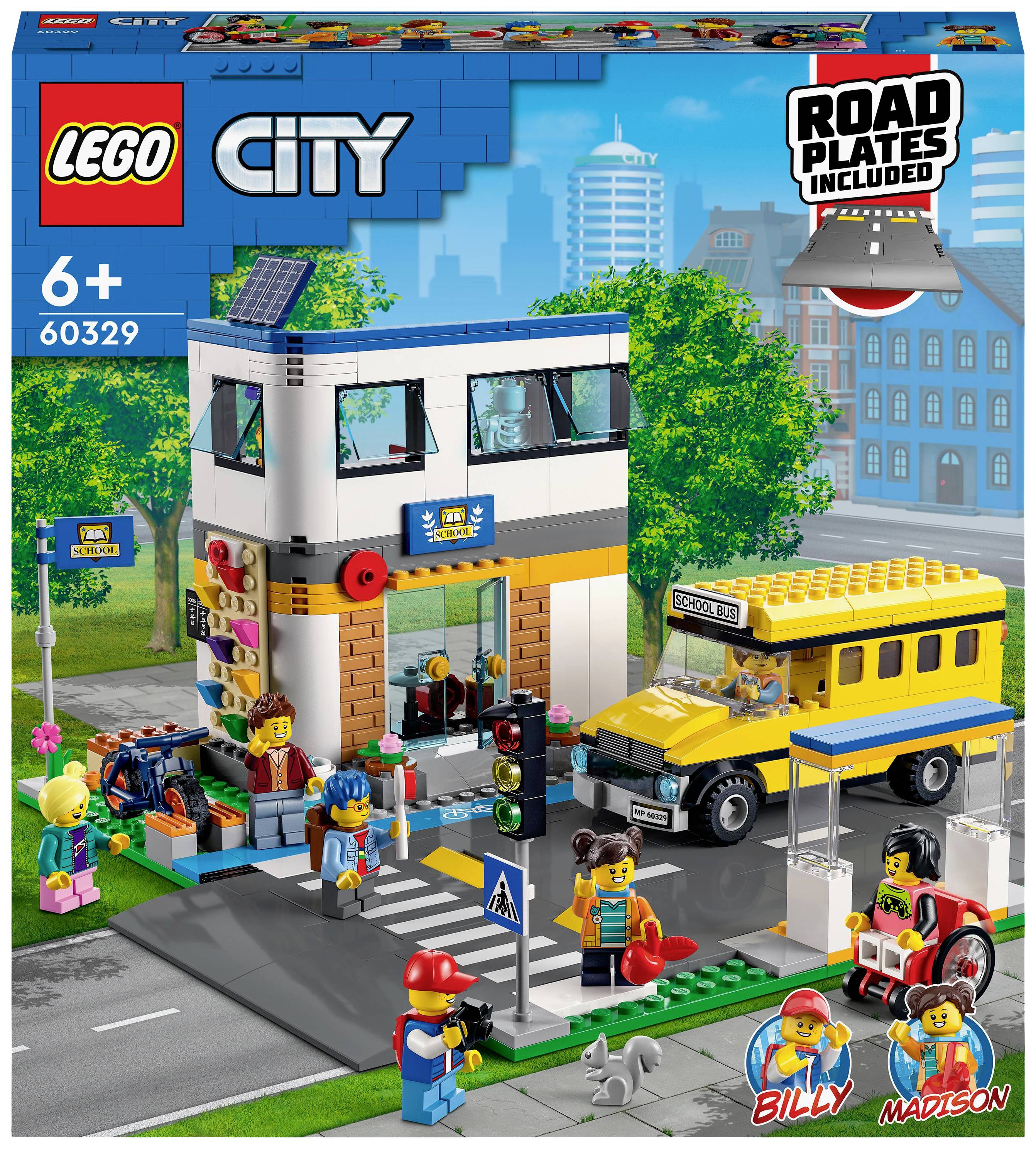 LEGO® CITY 60329 Szkoła z autobusem szkolnym