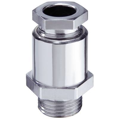 Metalowy adapter z sześciokątnymi końcówkami i błyszczącą powierzchnią, przeznaczony do zastosowań łączących w systemach rurociągowych.