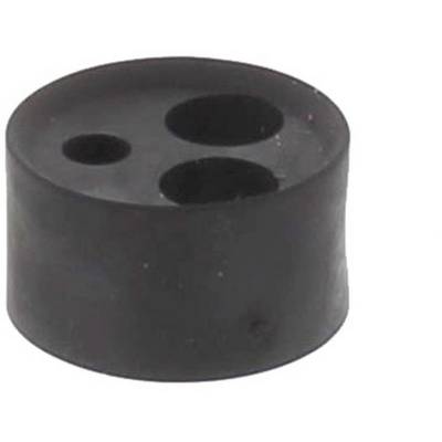 Czarny cylinder z trzema otworami o różnych rozmiarach na wierzchu.