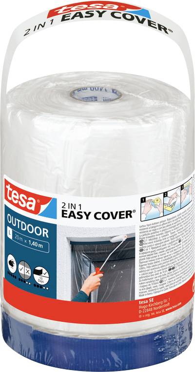 tesa 56589-00000-00 Захисна плівка Easy Cover Economy (Д x Ш) 20 м x 1,40 м 20 м 1 шт.