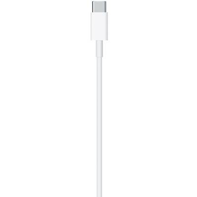Białe złącze USB-C, przedstawione głównie przez wtyczkę i fragment przewodu.
