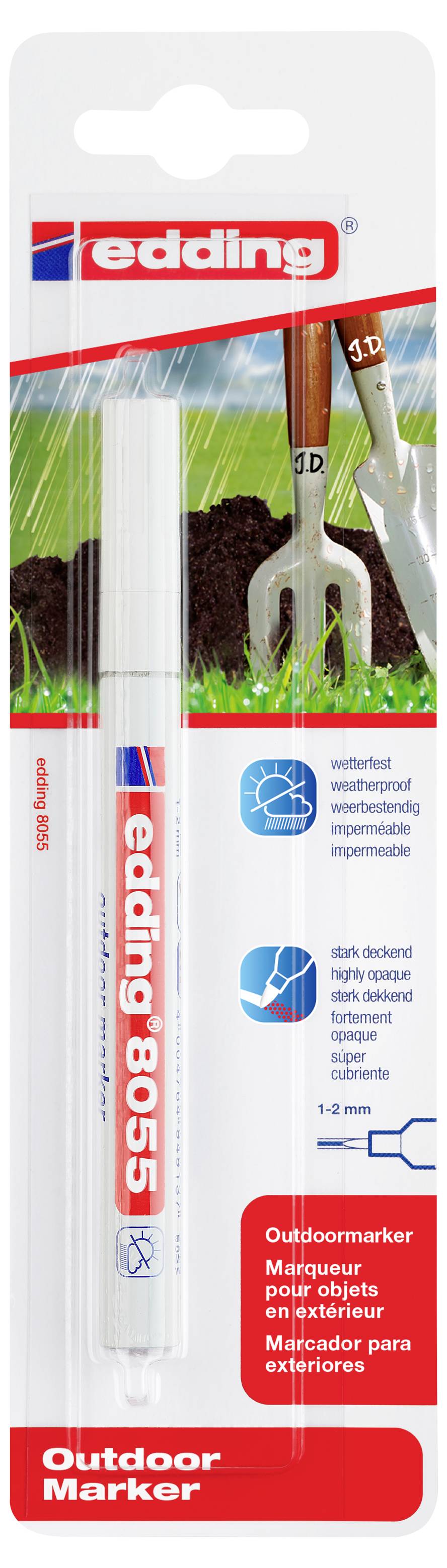Edding 8055 4-8055-1-1049 Marker zewnętrzny biały 1 mm, 2 mm-1