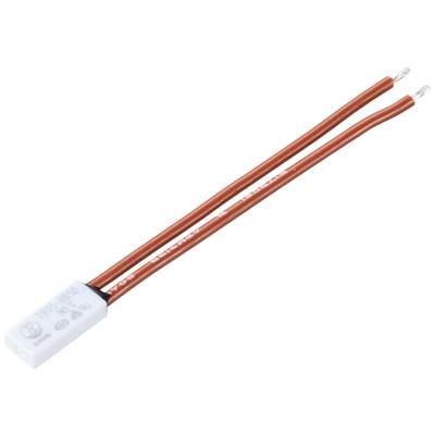Element elektroniczny z dwoma czerwonymi przewodami przyłączeniowymi.